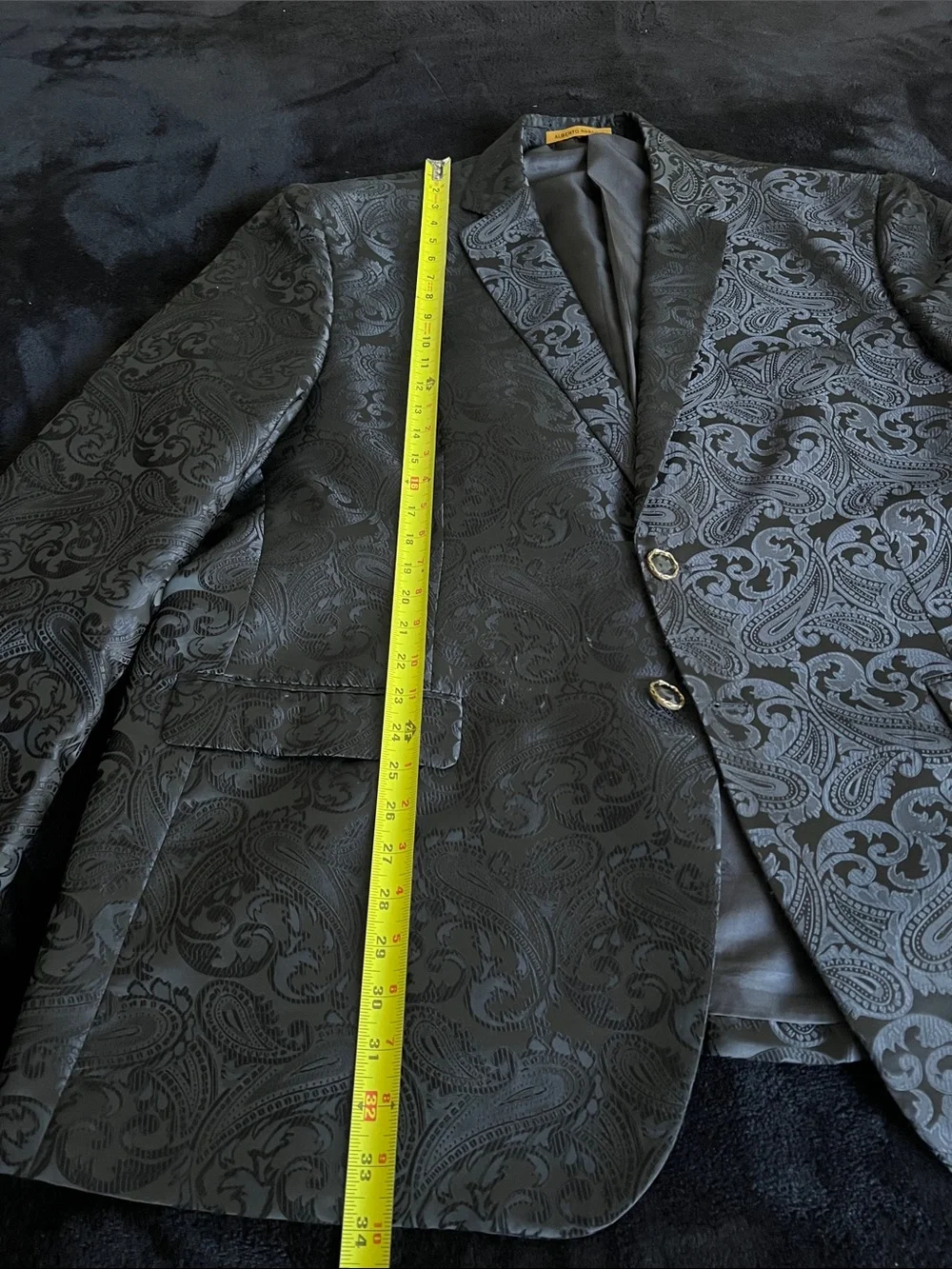 Italian Black Paisley Sport Coat